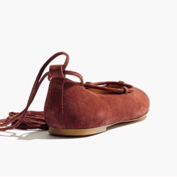 Madewell Suede Lace-Up Flats - Picture 3 of 7